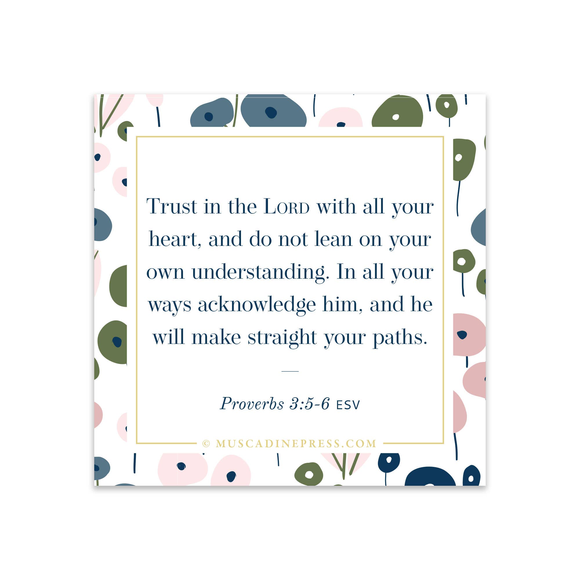 Scripture Static Cling: Trust in the Lord