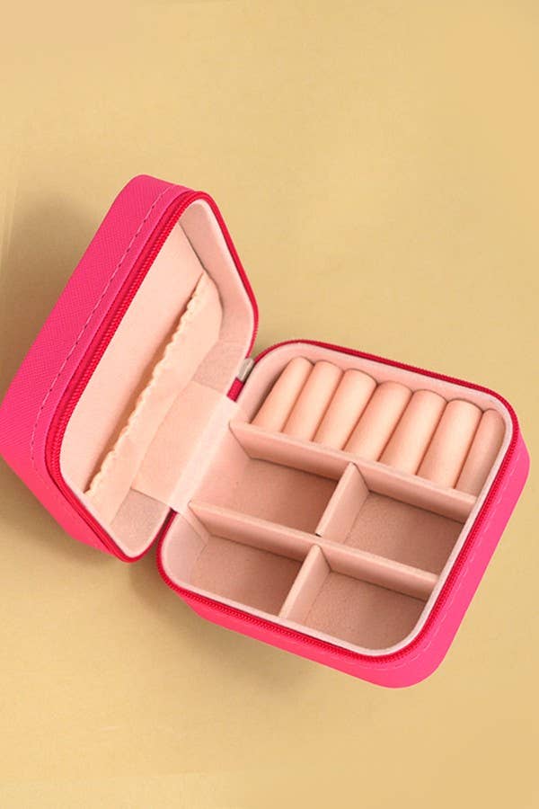 Multiple Colors: JEWELRY ORGANIZER TRAVEL BOX CASE
