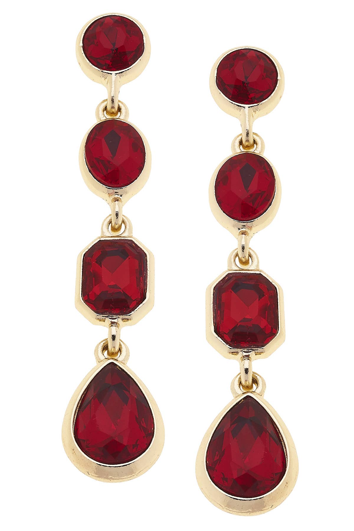Daphne Rhinestone Linked Earrings