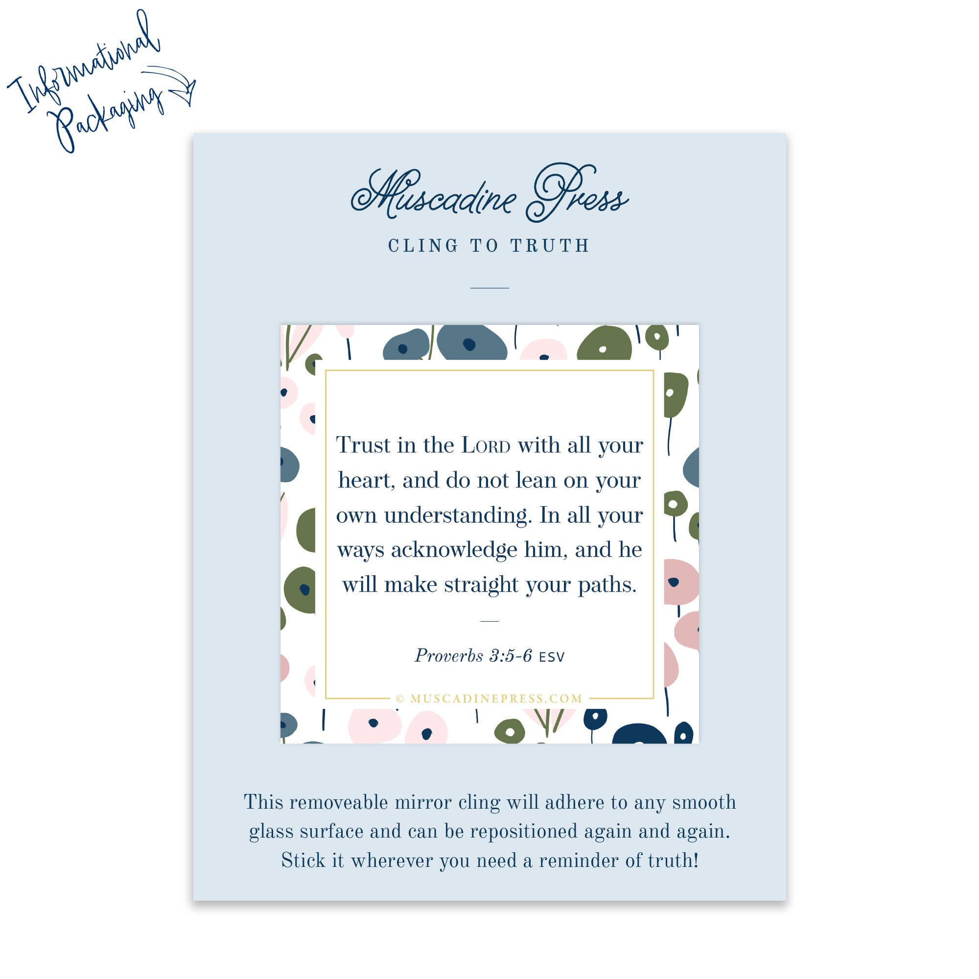 Scripture Static Cling: Trust in the Lord