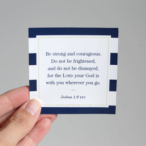 Scripture Static Cling, Be Strong and Courageous