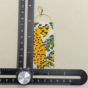 Multi-pattern Seed Beads Fringe Earrings