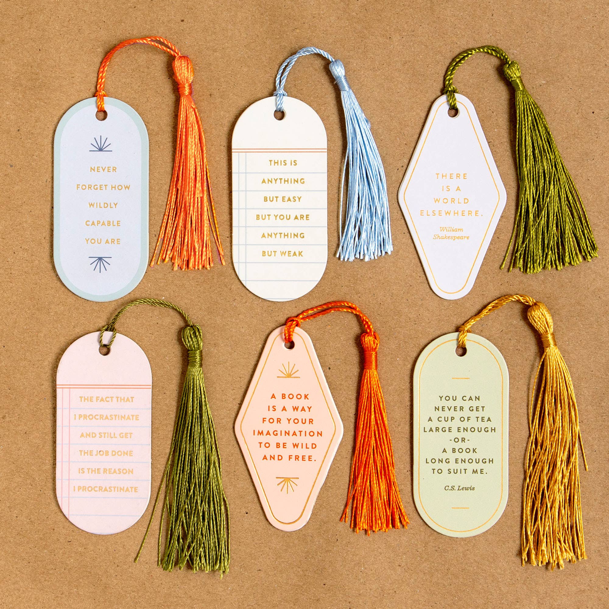 Wildly Capable Anything But Weak Vegan Leather Bookmark Leather Bookmark