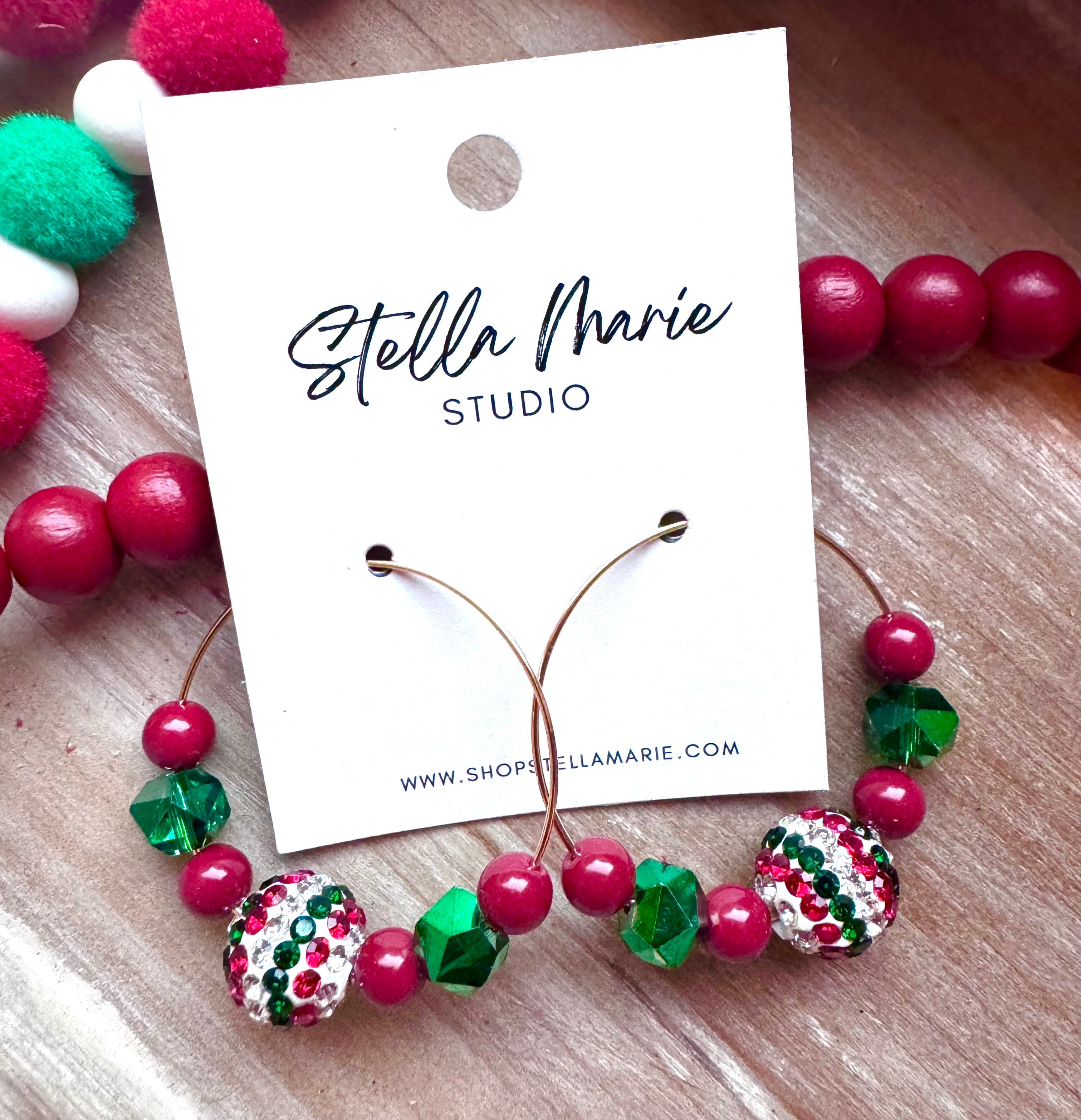 MULTIPLE STYLES: Christmas Hoop Earrings