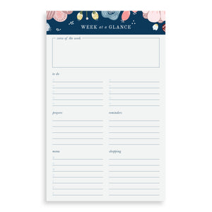 Notepad, Week at a Glance