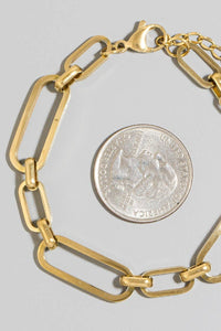 Stainless Steel Mixed Oval Chain Bracelet