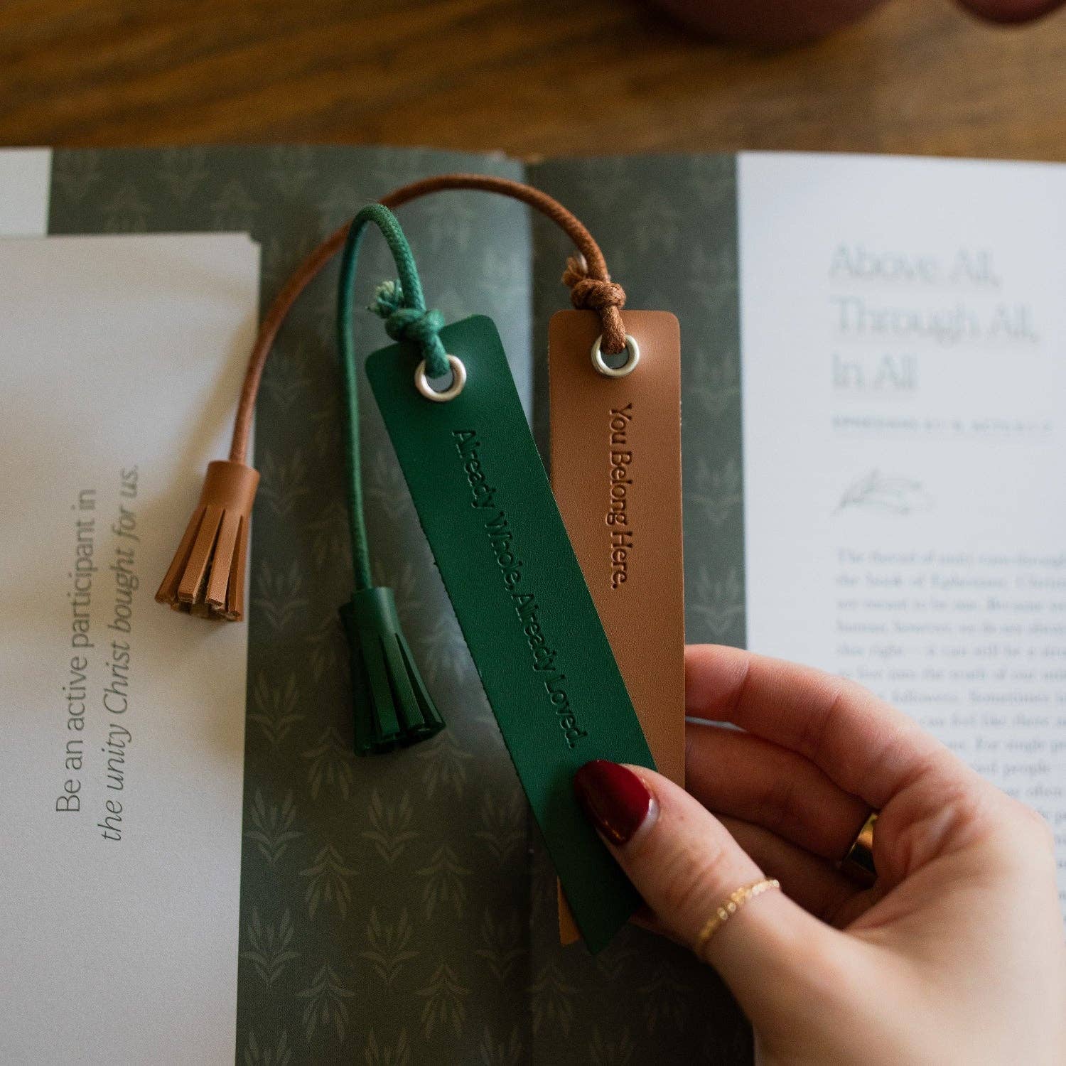 You Belong Here Leatherette Bookmarks - 2 Pack