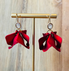 MULTIPLE COLORS: Bejeweled Bloom Earrings