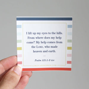 Scripture Static Cling: Help from the Lord