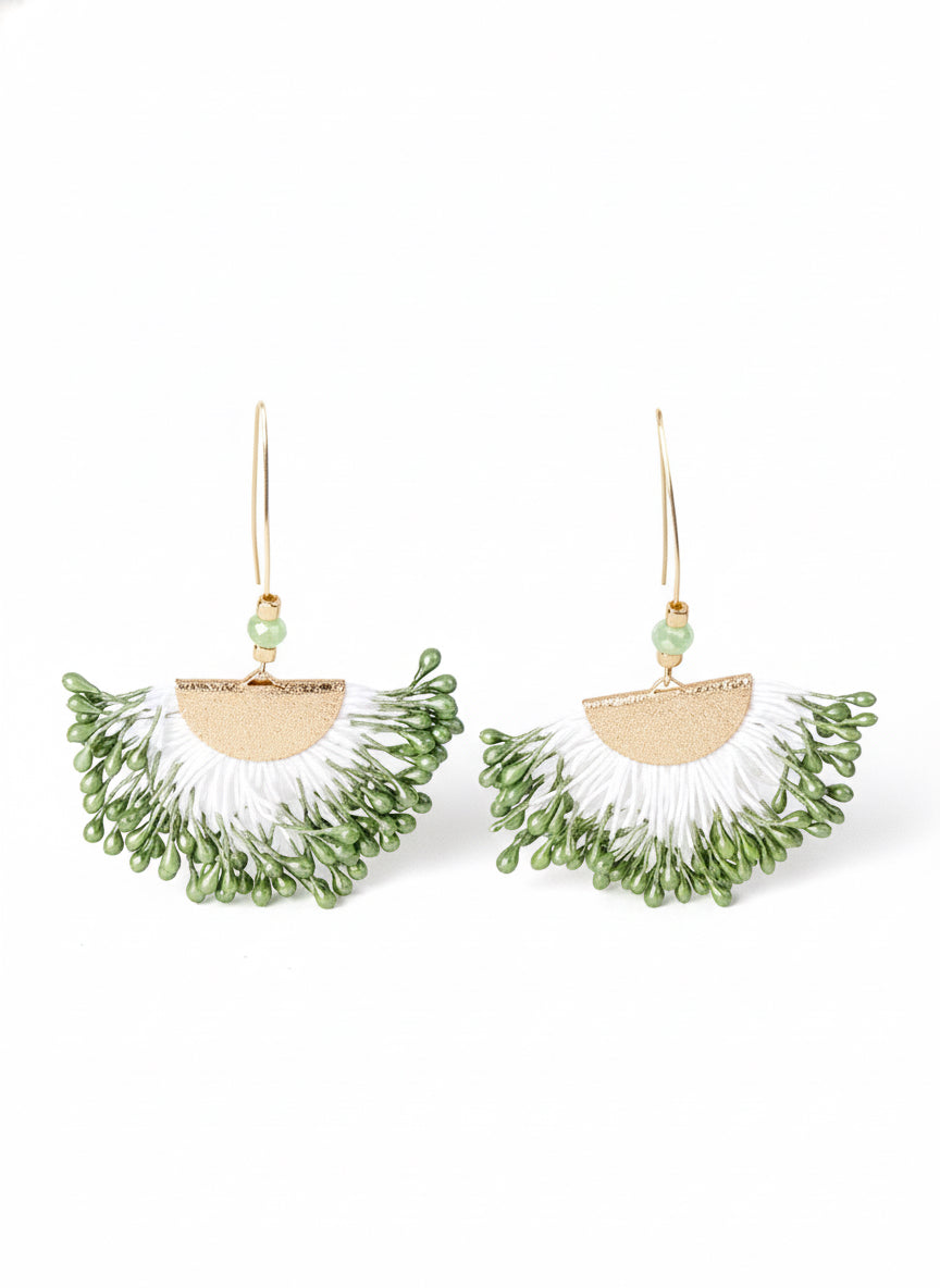 It's Fun Time Earrings, Olive