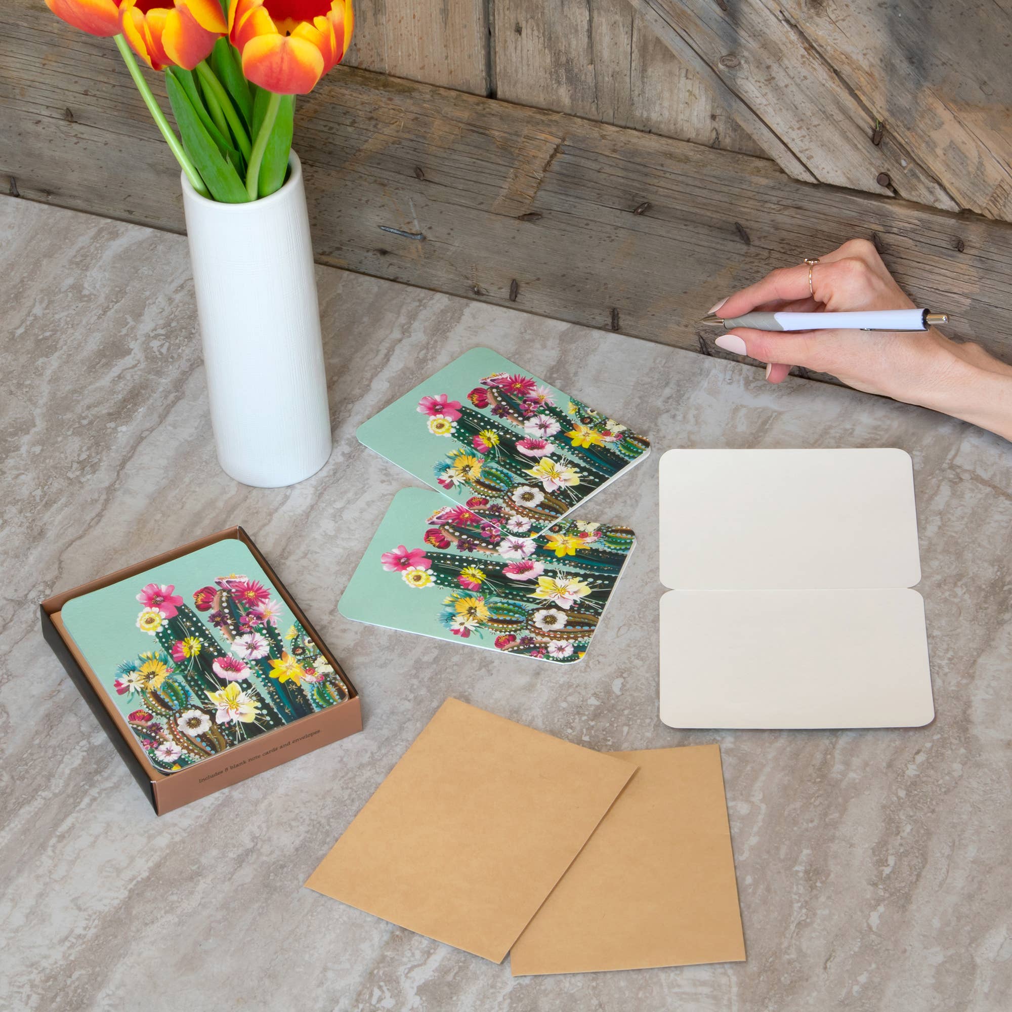 Artisan Note Card Sets - Desert Blossoms