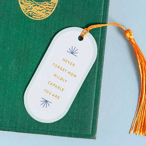 Wildly Capable Anything But Weak Vegan Leather Bookmark Leather Bookmark