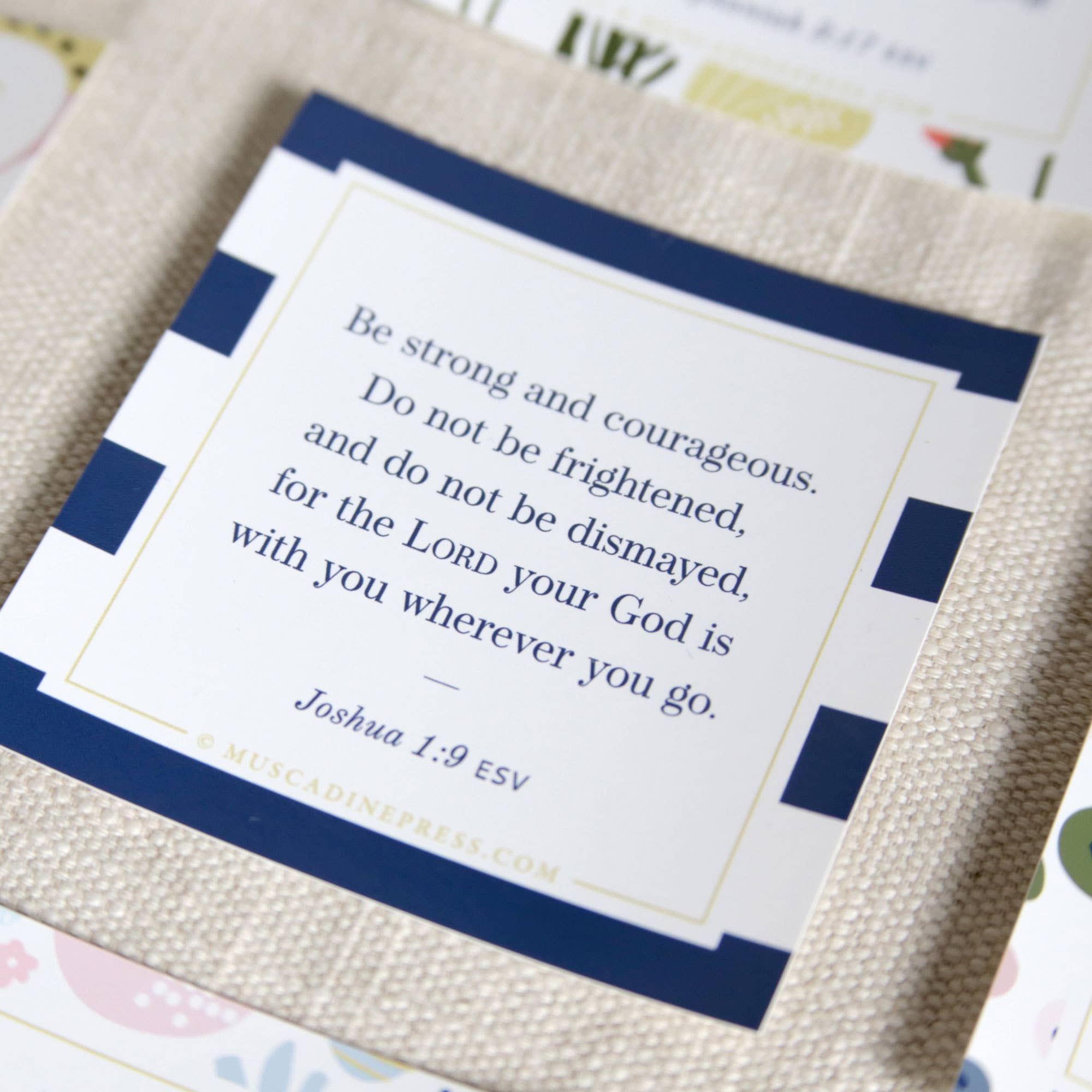 Scripture Static Cling, Be Strong and Courageous
