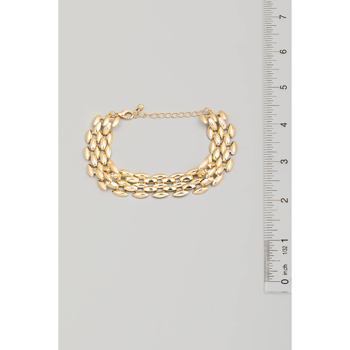 Oval Watch Chain Mesh Bracelet