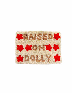 Double Sided RAISED ON DOLLY Beaded Coin Purse