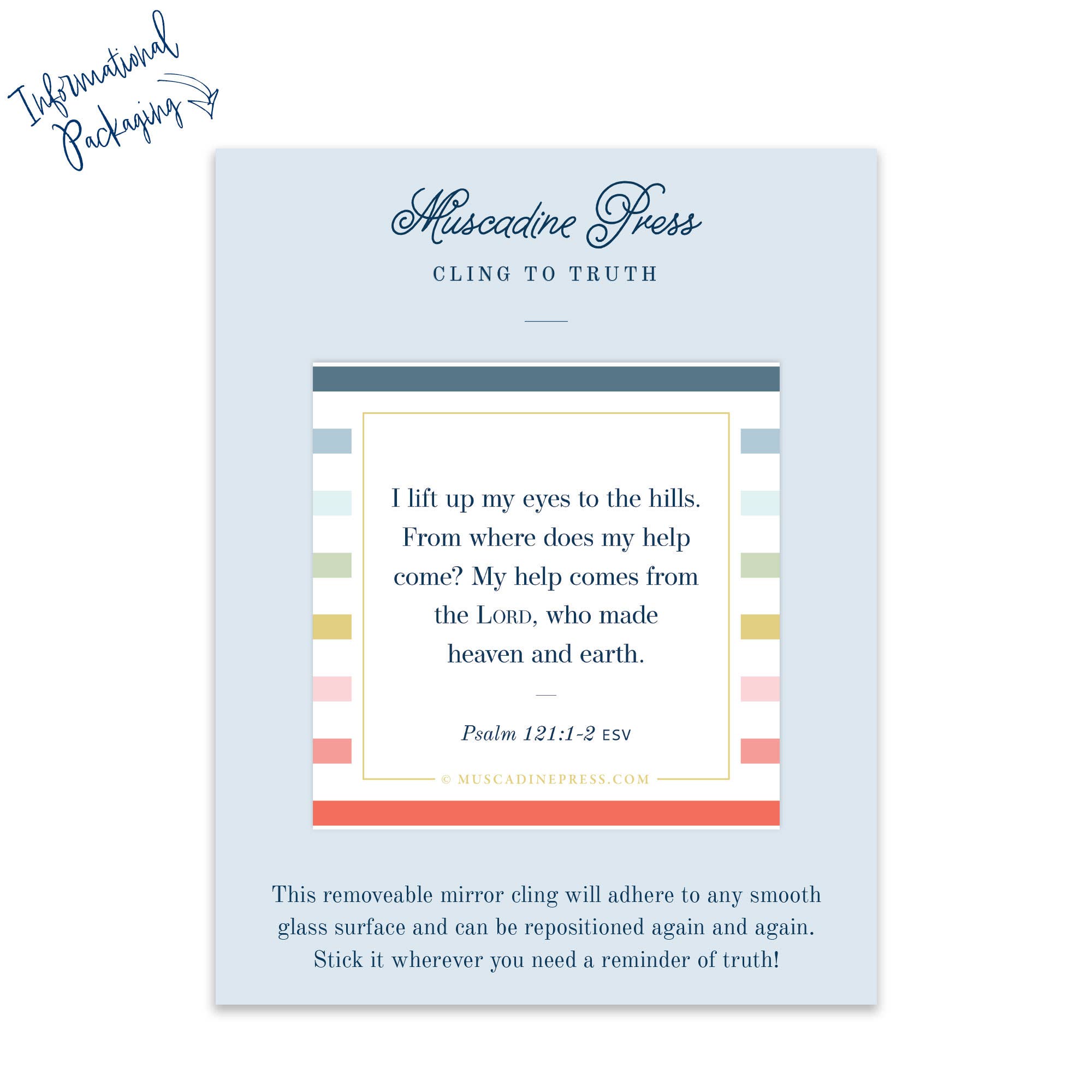 Scripture Static Cling: Help from the Lord