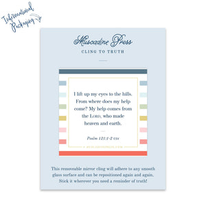 Scripture Static Cling: Help from the Lord