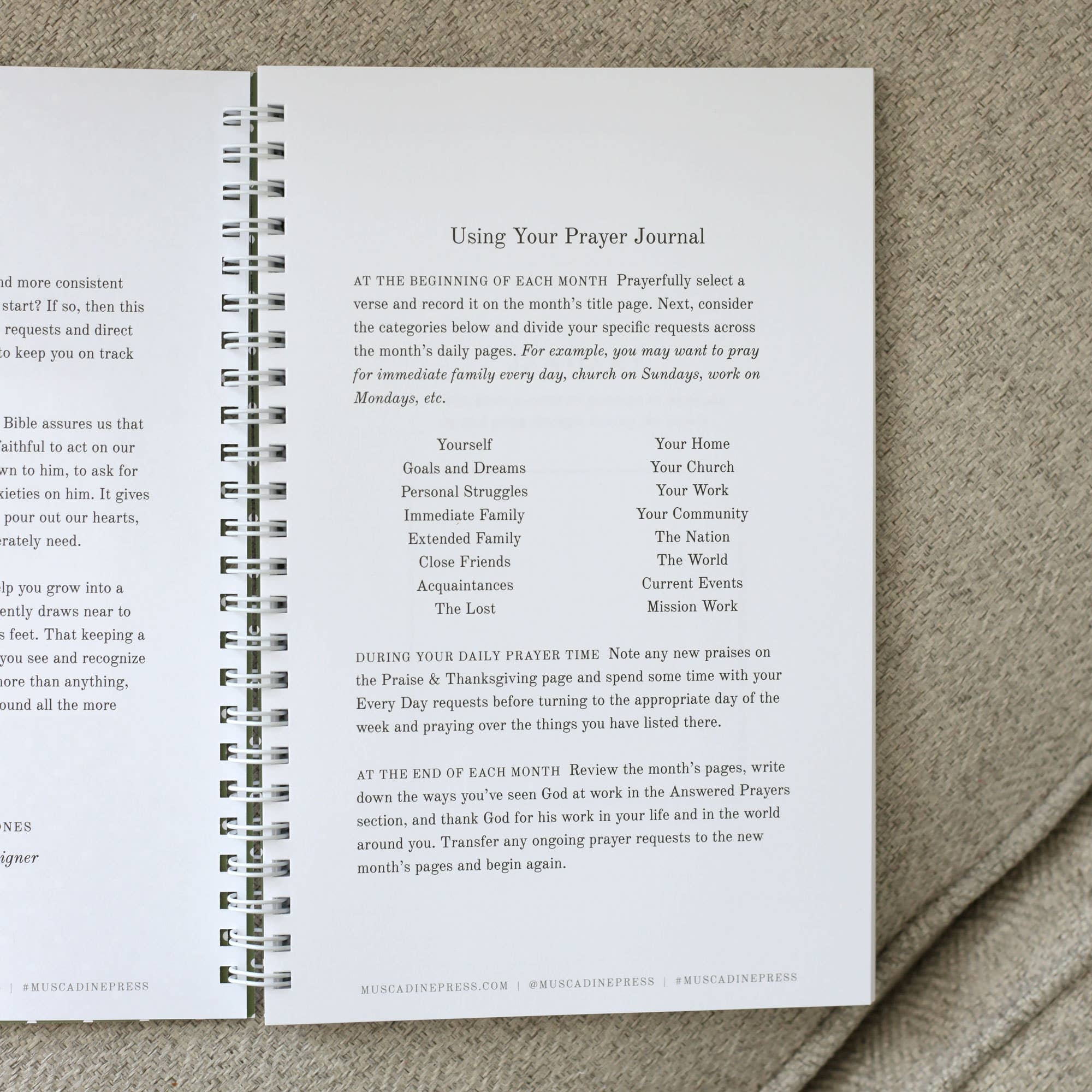 Yearly Prayer Journal, Olive Leaf