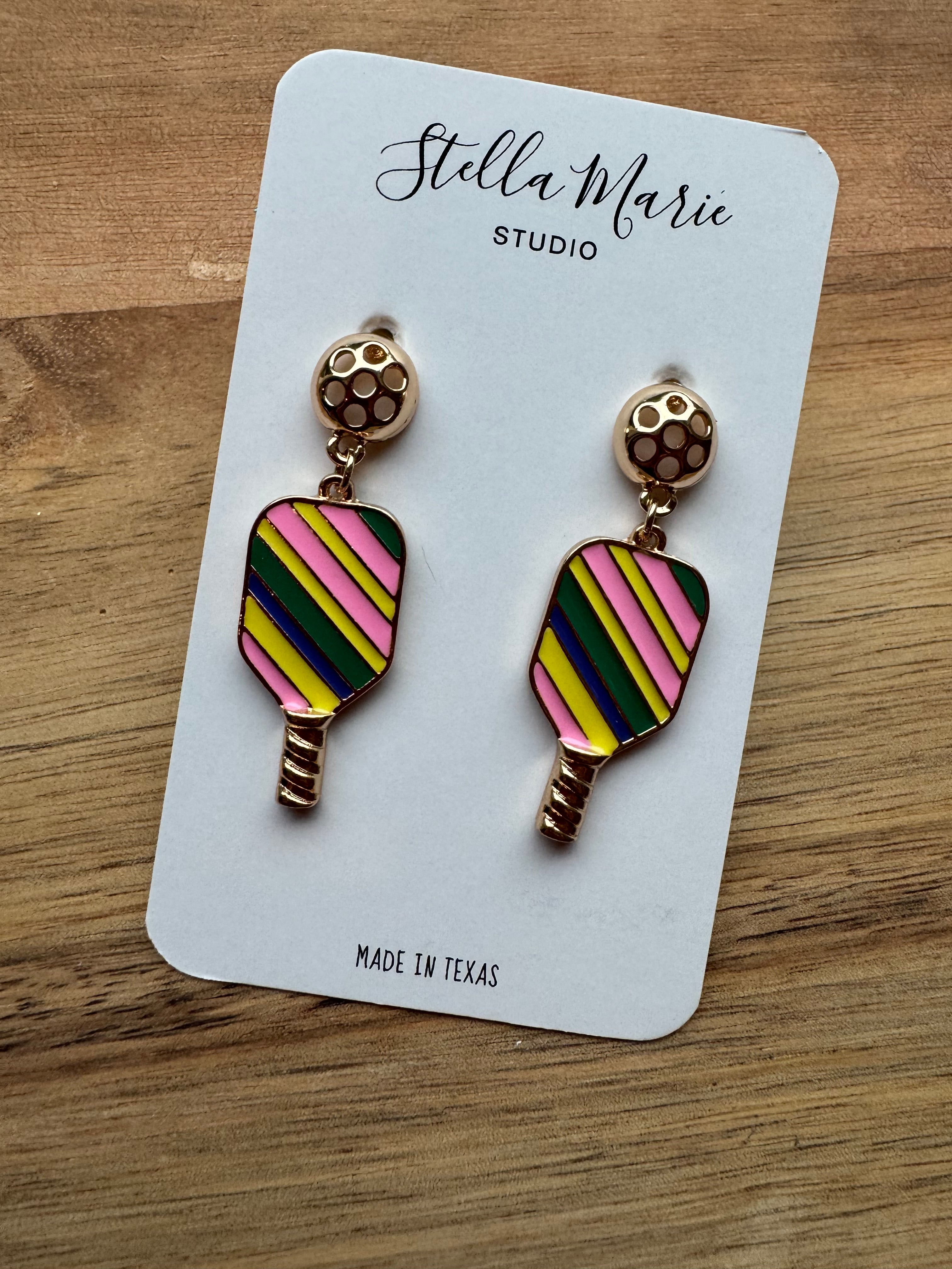 MULTIPLE STYLES: Pretty Pickleball Earrings