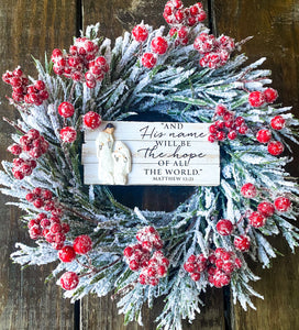 MULTIPLE OPTIONS: 10” Hope of All the World Mini Wreaths