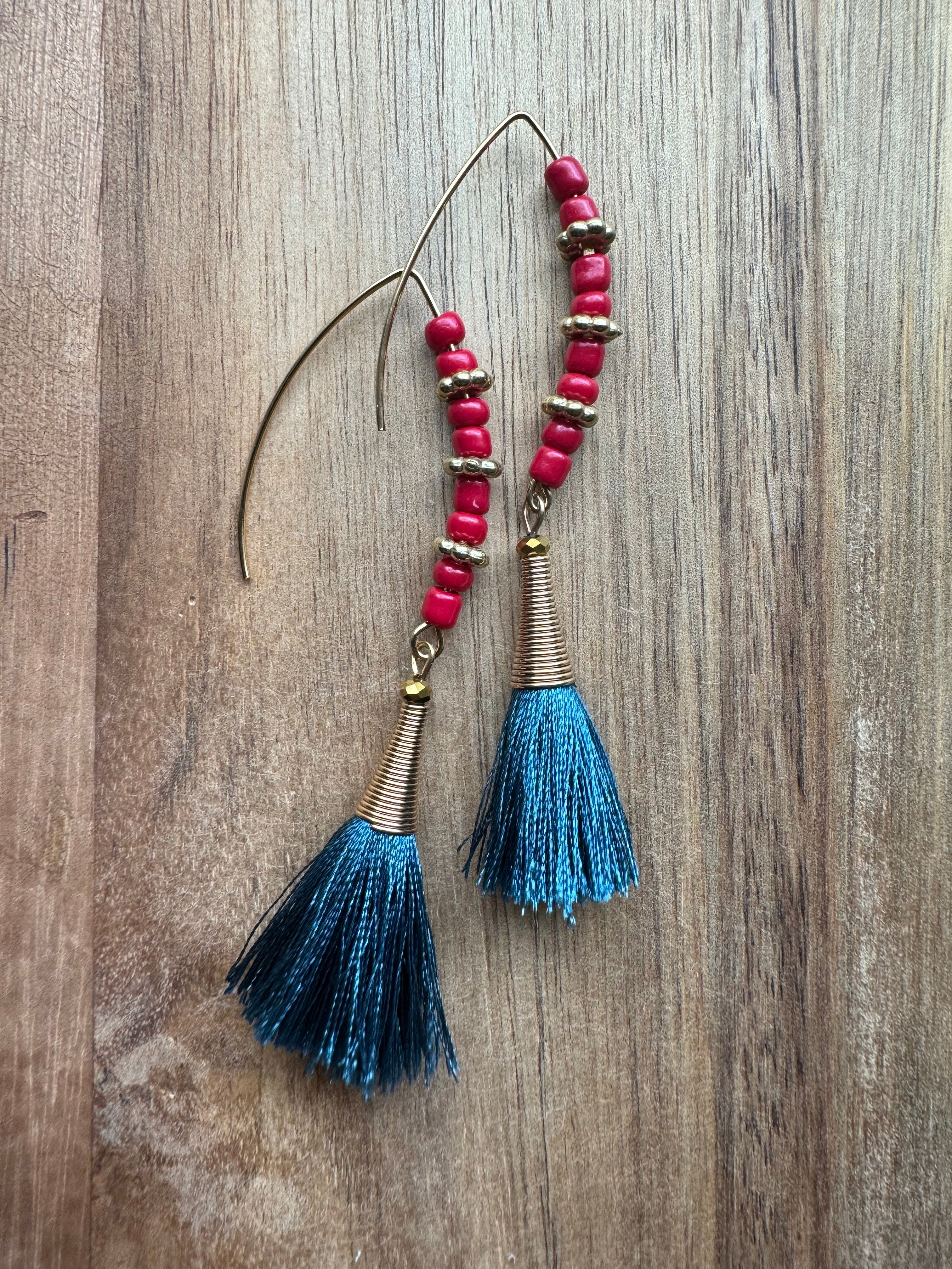 MULTIPLE STYLES: Beaded Dangle Earrings