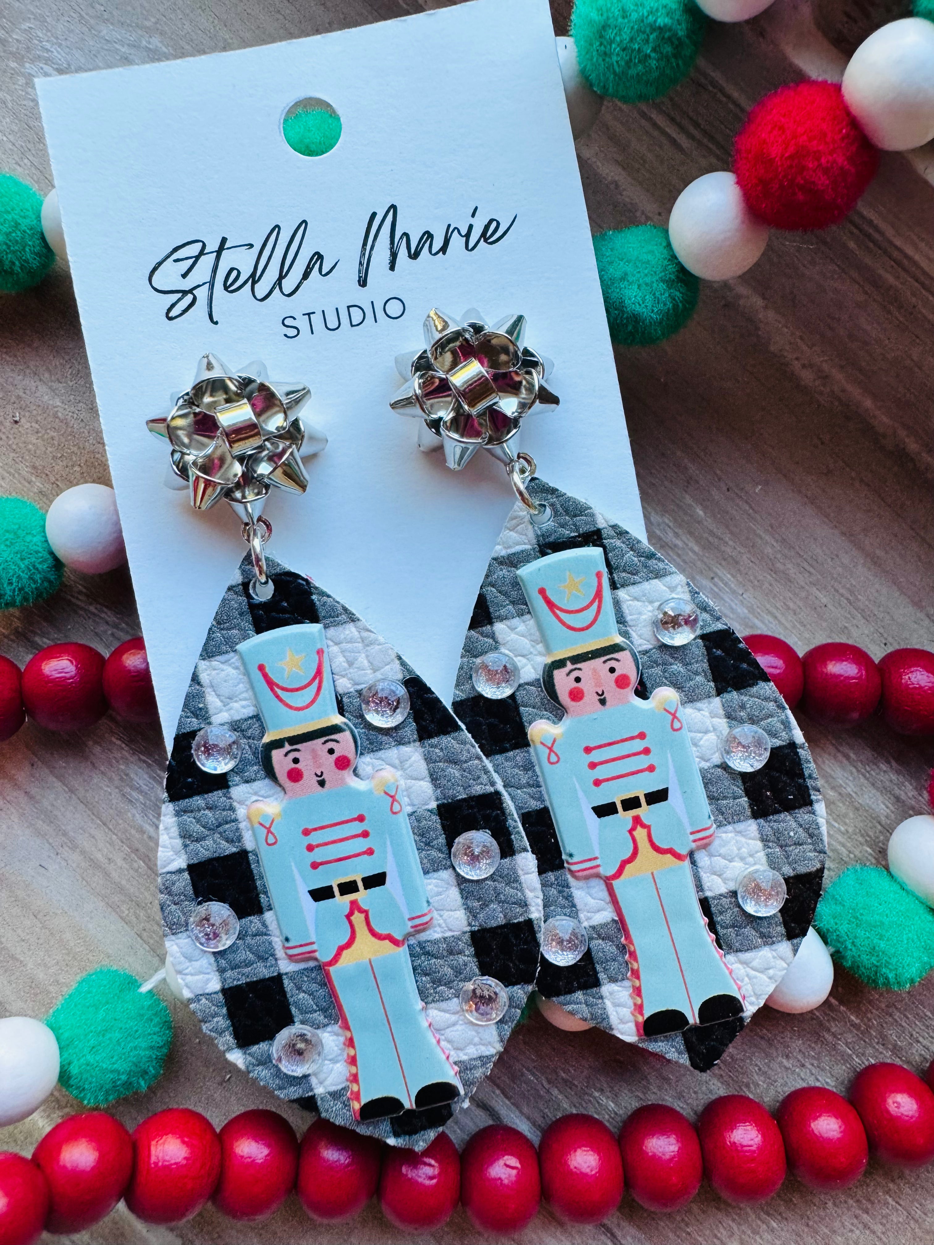 MULTIPLE STYLES: Nutcracker Christmas Earrings
