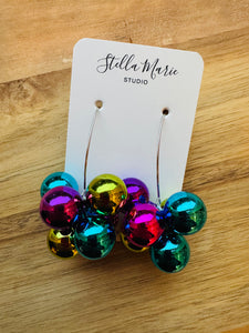 MULTIPLE COLORS: Ornament Bloom Earrings 2.25"