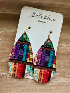 Bookshelf Earrings