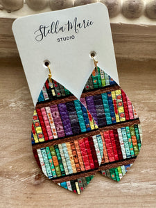 Bookshelf Earrings