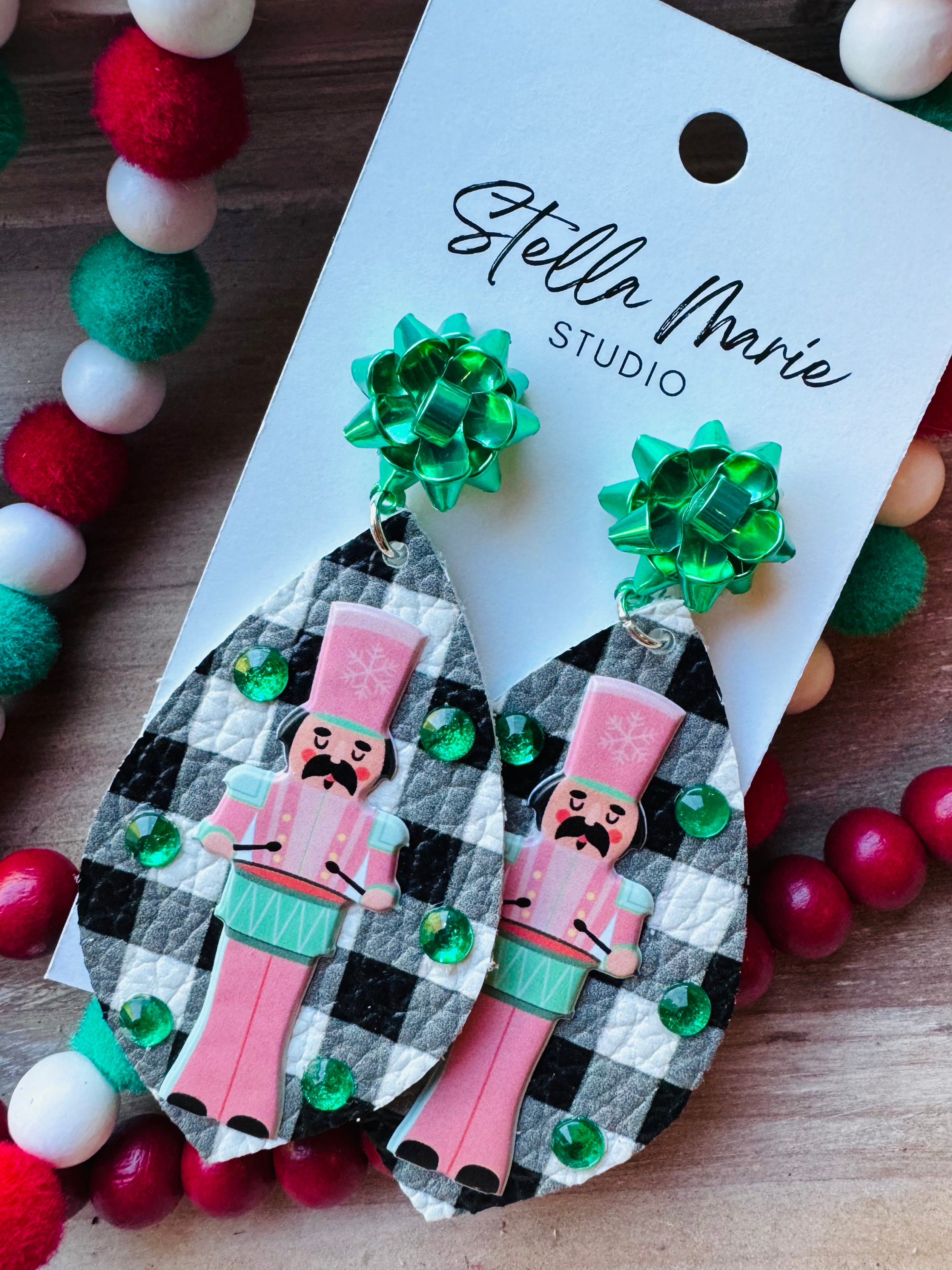 MULTIPLE STYLES: Nutcracker Christmas Earrings