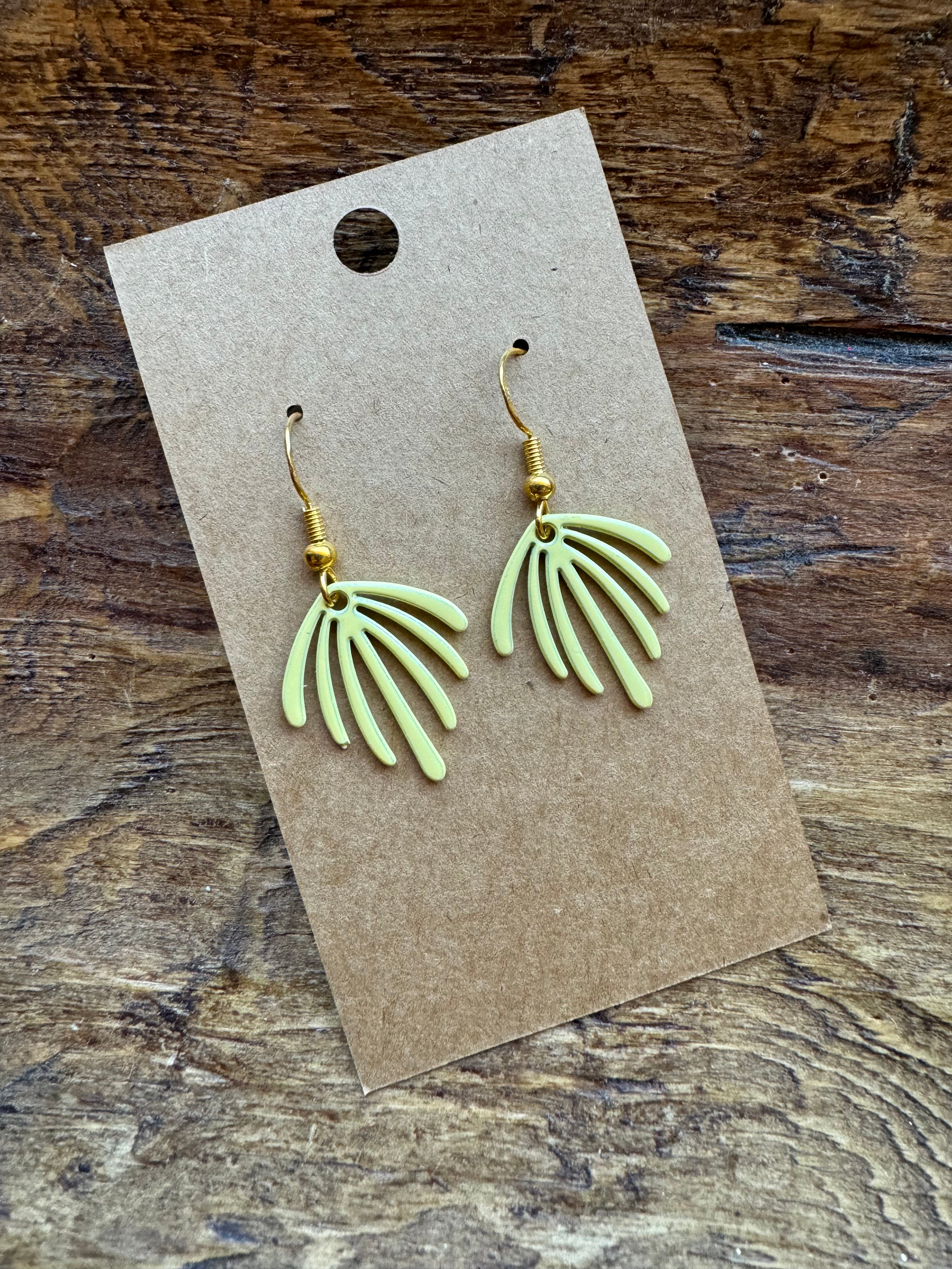 Yellow Burst Earrings