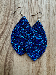 MULTIPLE STYLES: Royal Blue Sparkle Earrings