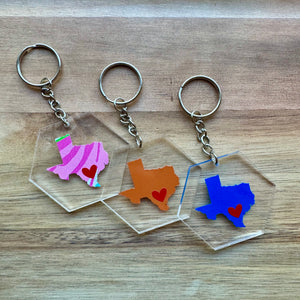 MULTIPLE OPTIONS: Texas Keychains