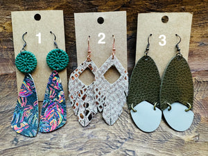 DOLLAR DEALS: Genuine Leather Earrings