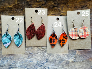 DOLLAR DEALS: Genuine Leather Earrings