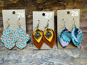 DOLLAR DEALS: Genuine Leather Earrings