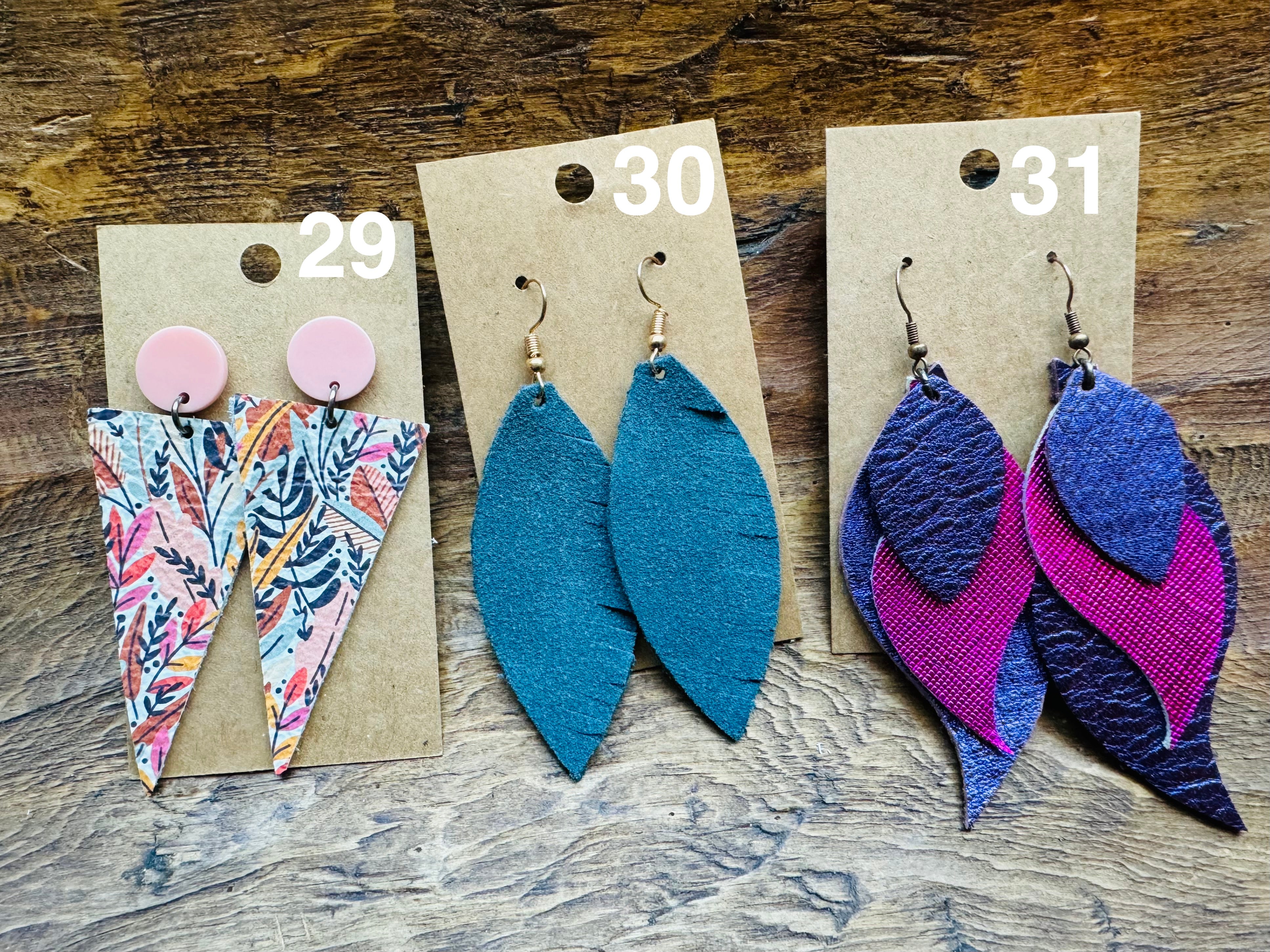 DOLLAR DEALS: Genuine Leather Earrings