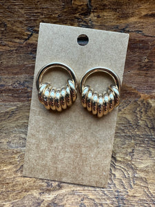 Golden Hoop Earrings