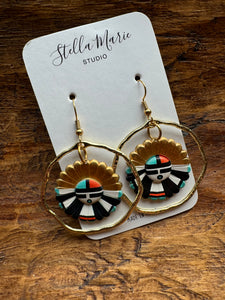 Eclectic Gold Hoop Earrings