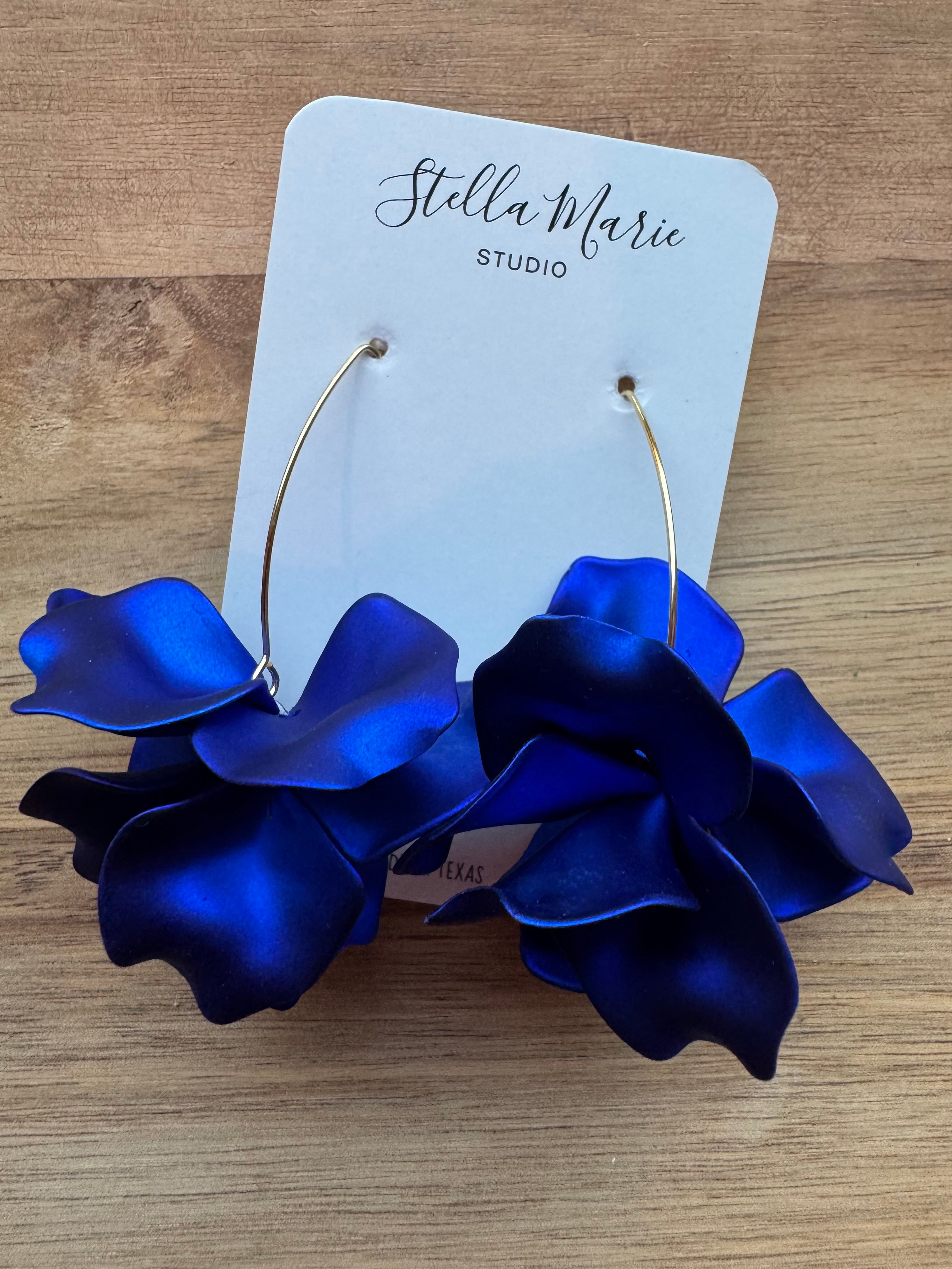 MULTIPLE COLORS: Pretty Bloom Earrings 2"