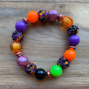 Halloween Colors Stretch Bracelet