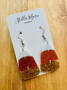 Candy Corn Earrings