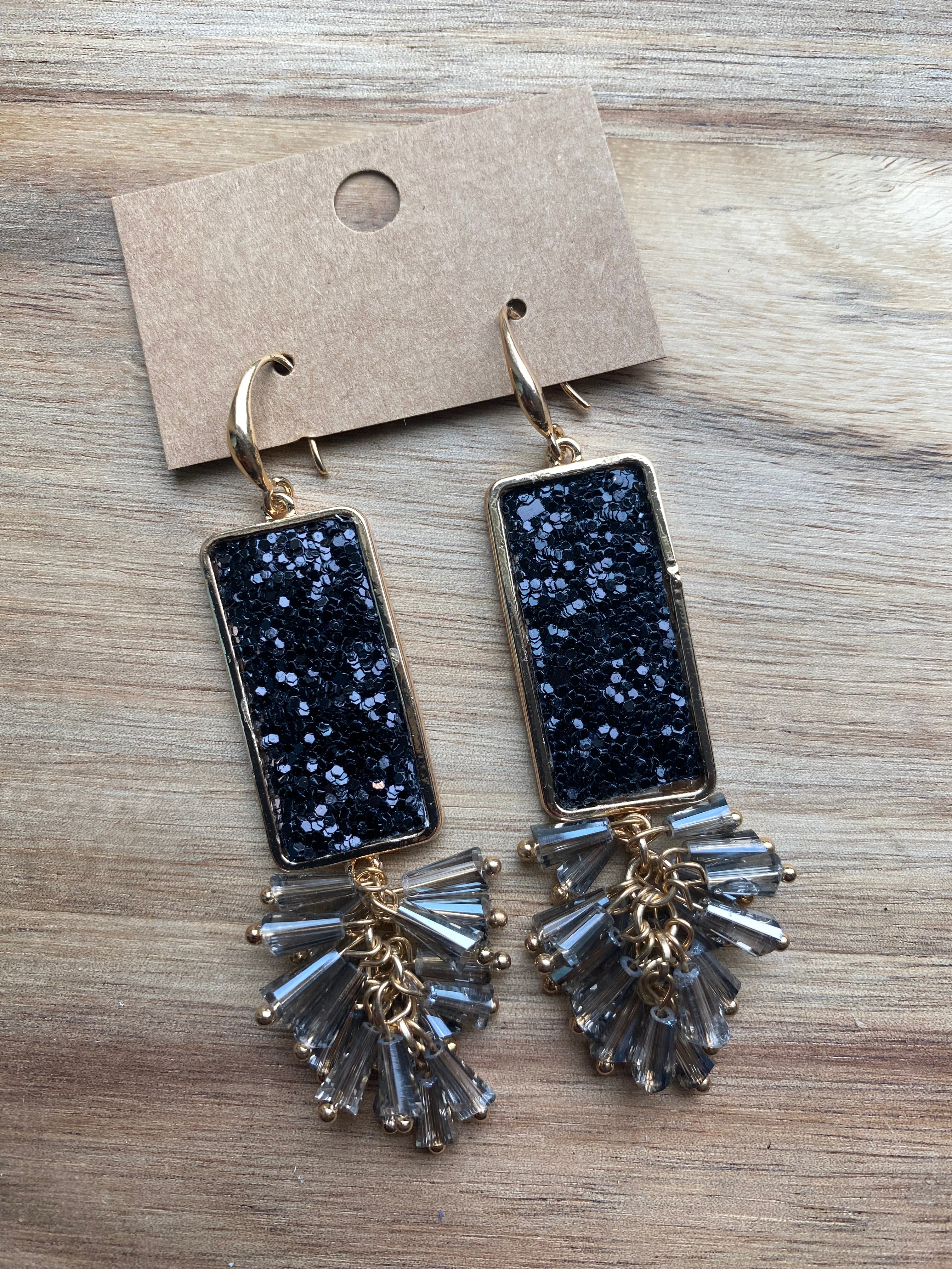 Sparkle & Jewel Dangle Earrings