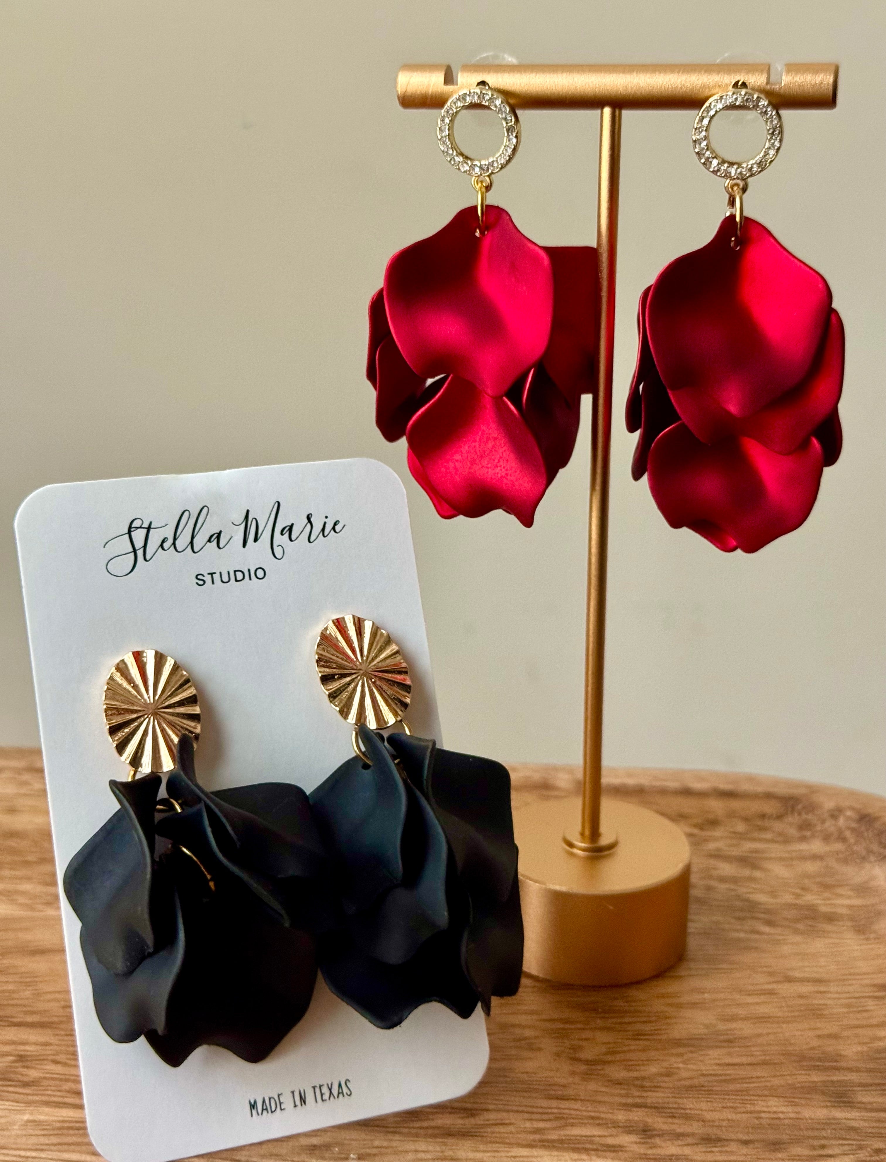 MULTIPLE STYLES: Layered Petal Earrings