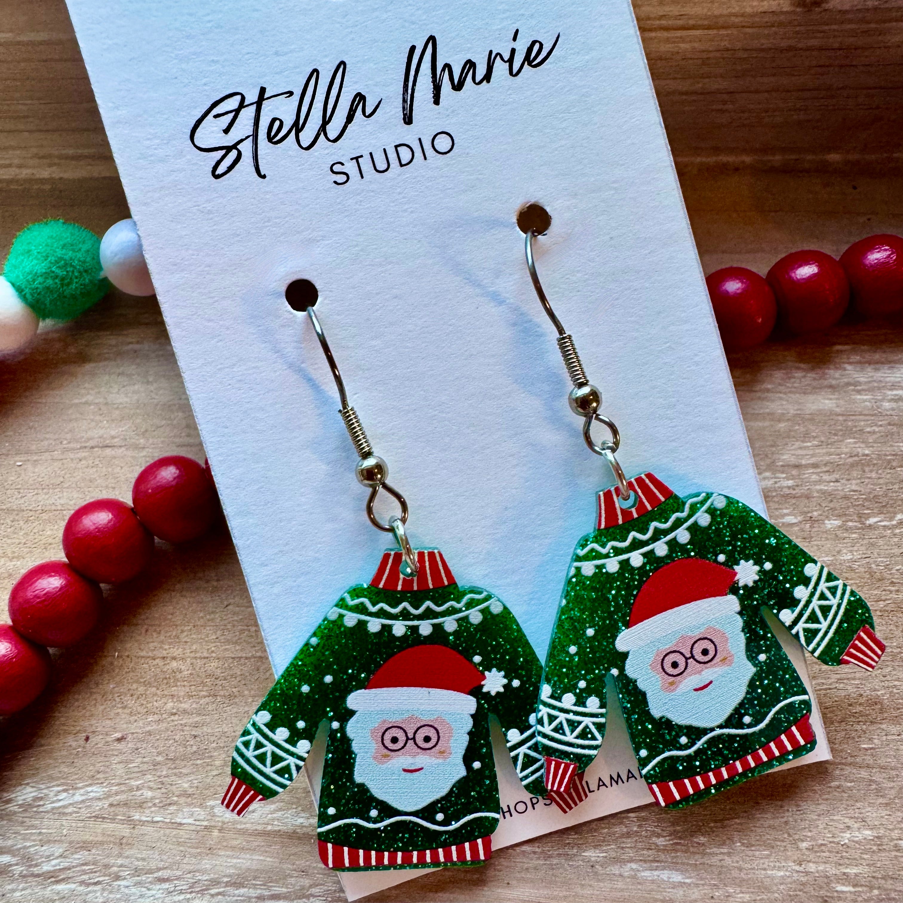 Christmas Sweater Earrings