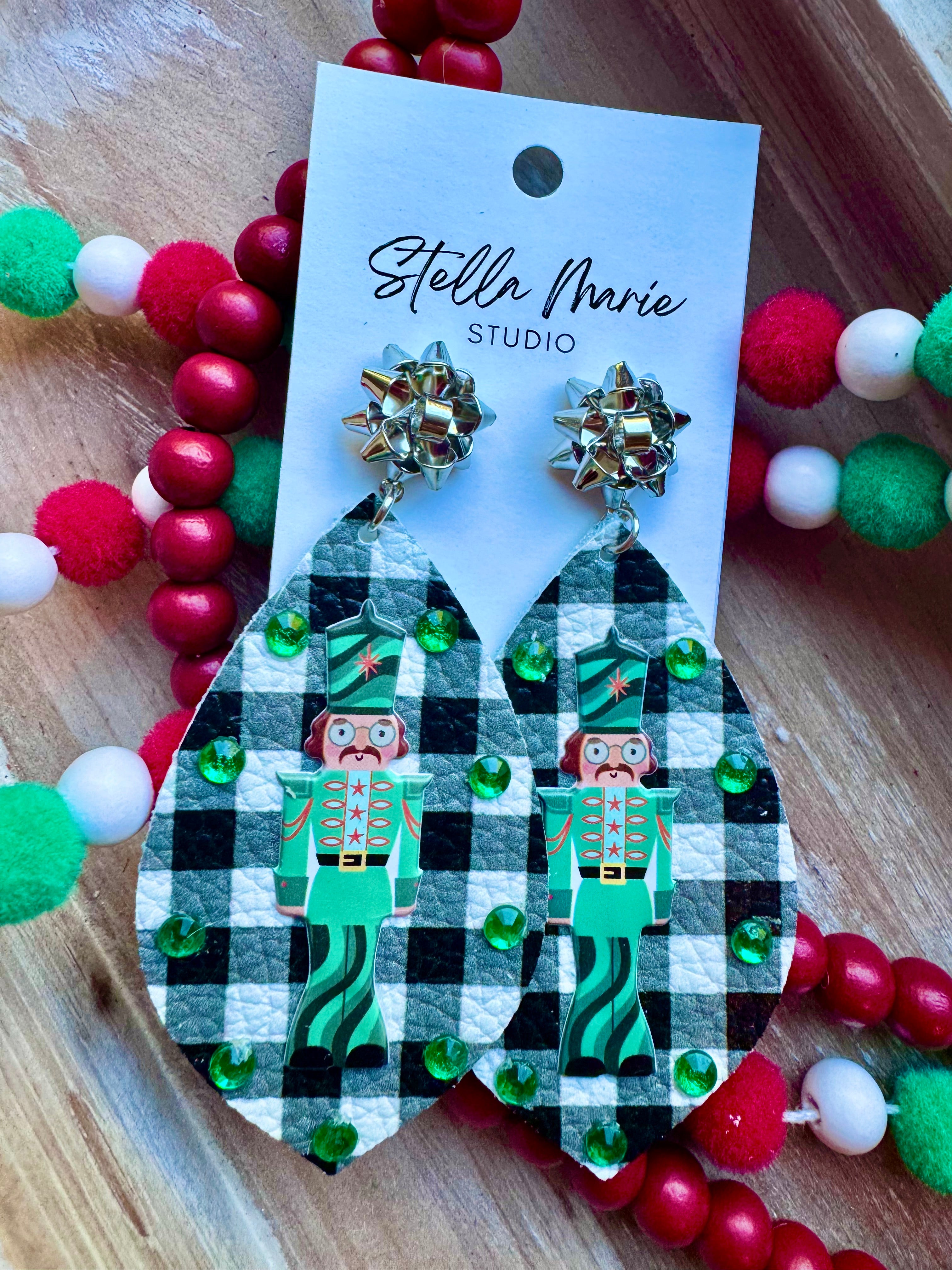MULTIPLE STYLES: Nutcracker Christmas Earrings