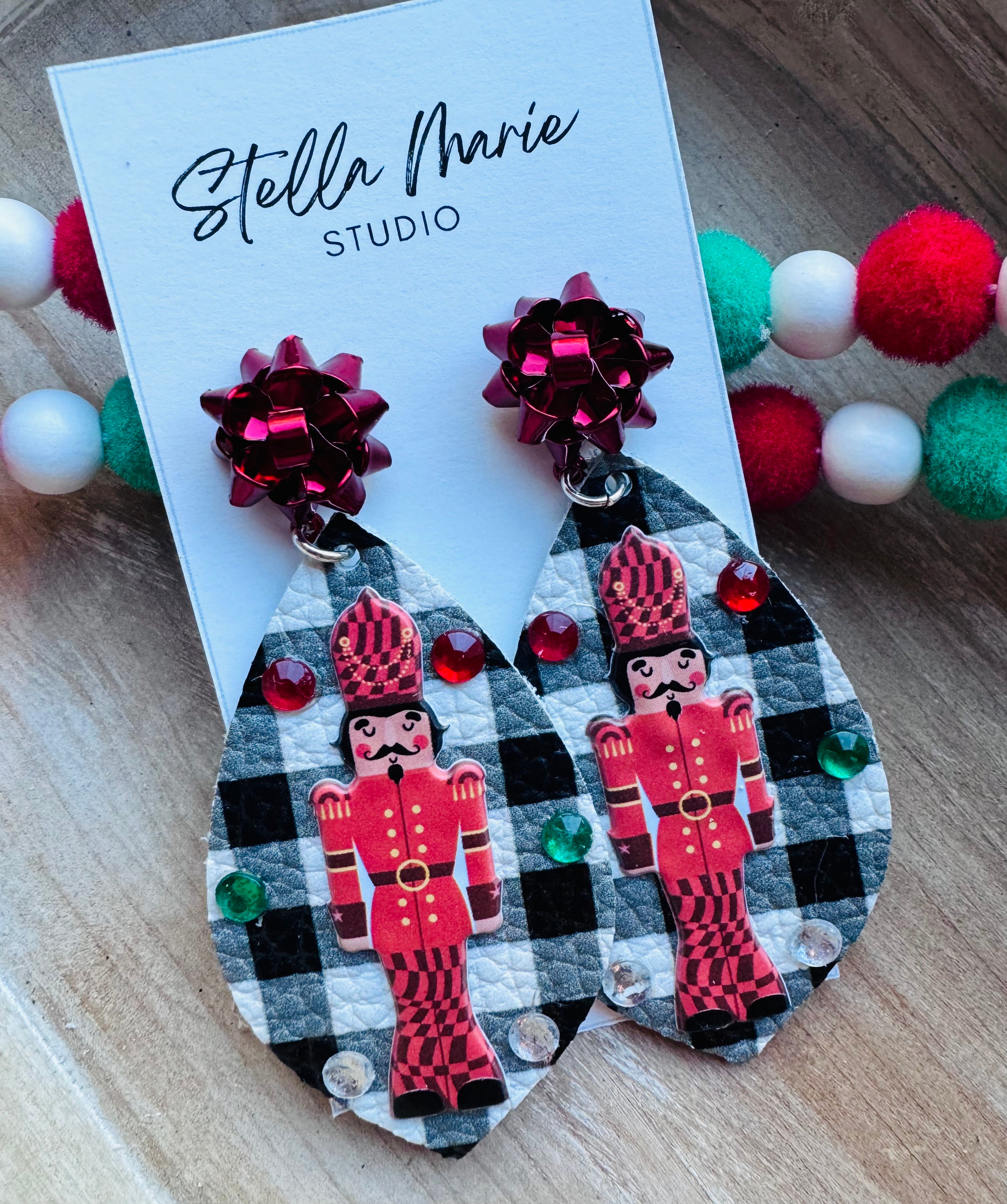 MULTIPLE STYLES: Nutcracker Christmas Earrings