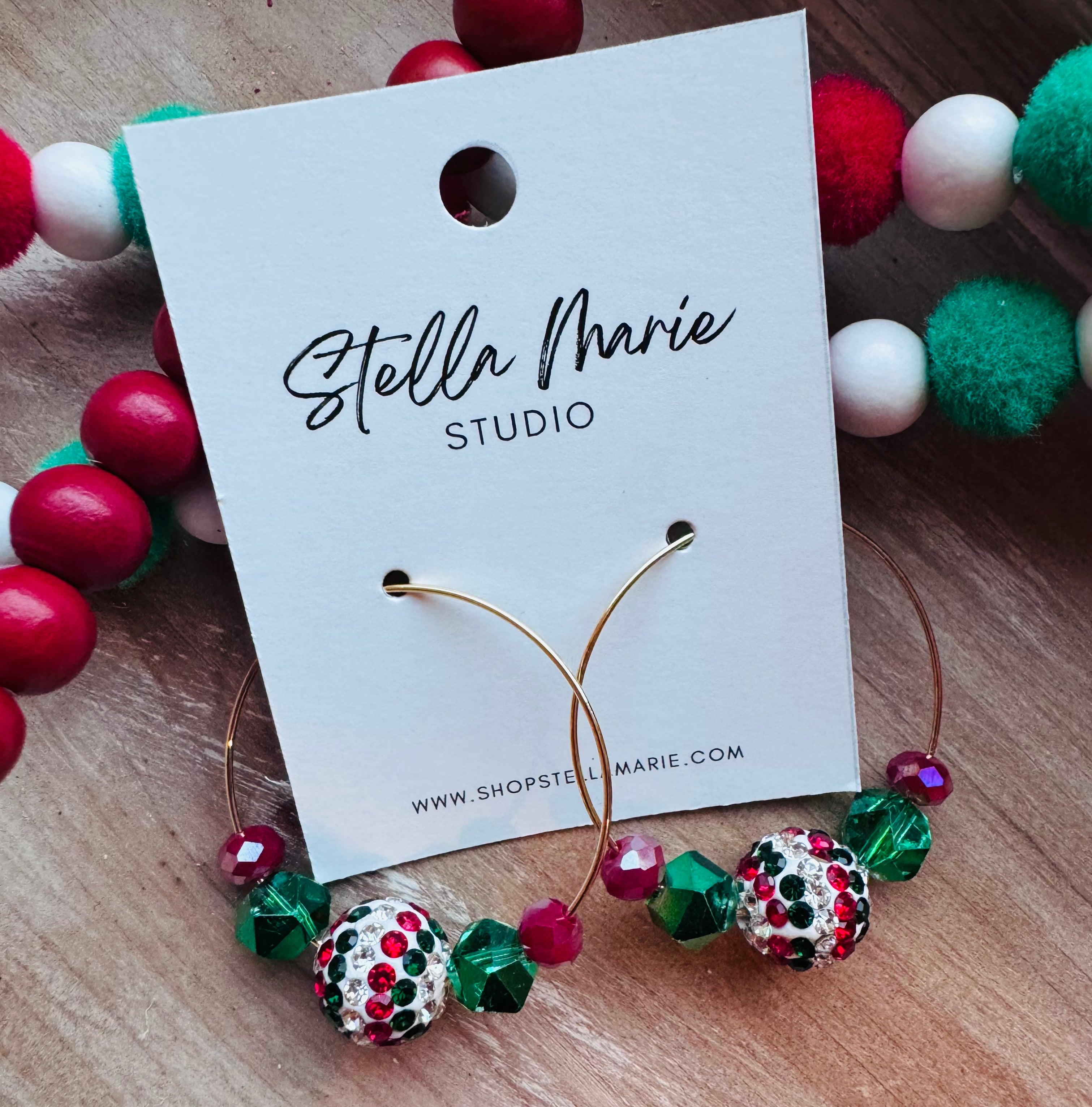 MULTIPLE STYLES: Christmas Hoop Earrings