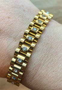 Sparkle Watchband Style Bracelet