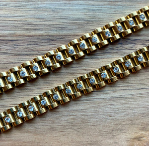 Sparkle Watchband Style Bracelet